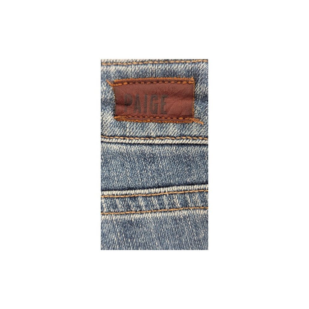 PAIGE Jimmy Jimmy Mid Rise Skinny Jeans Size 27 Medium Wash Stretch - Picture 4 of 7